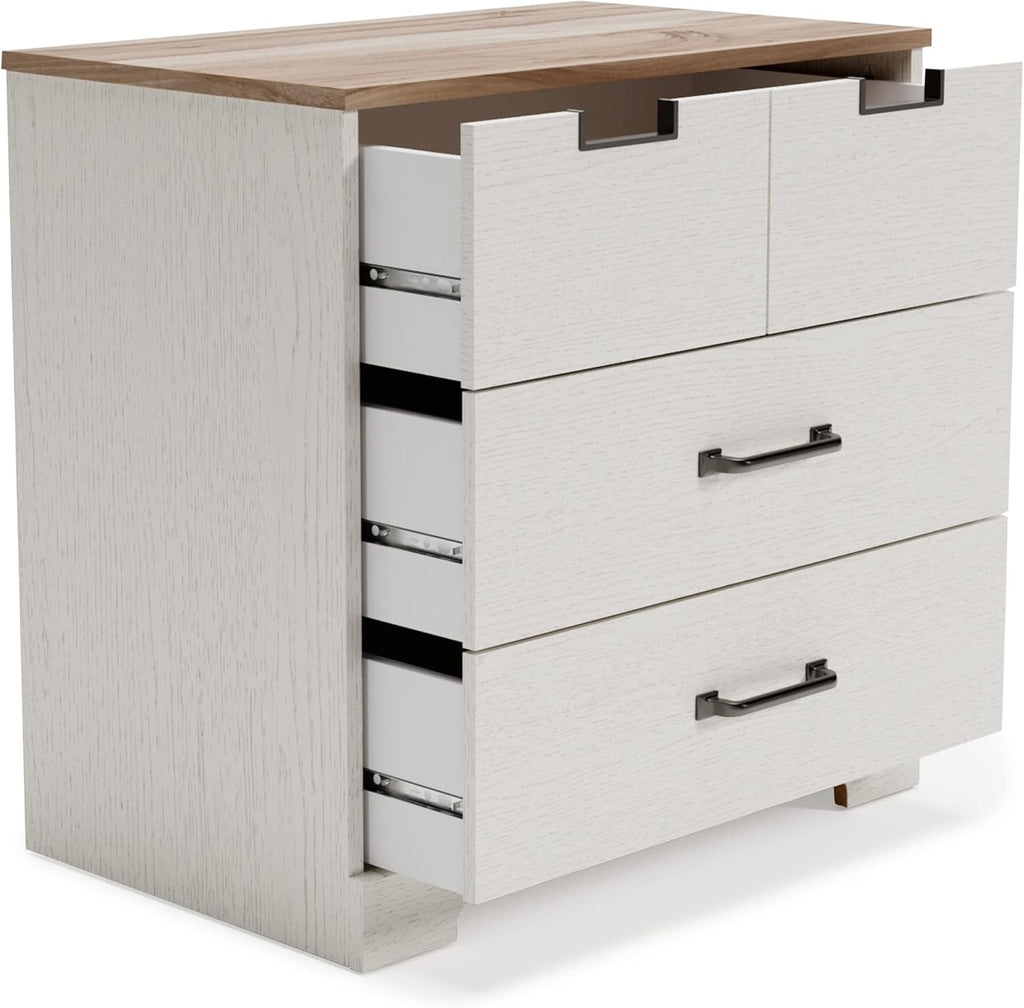 White 5 Drawer Wood Chest U344