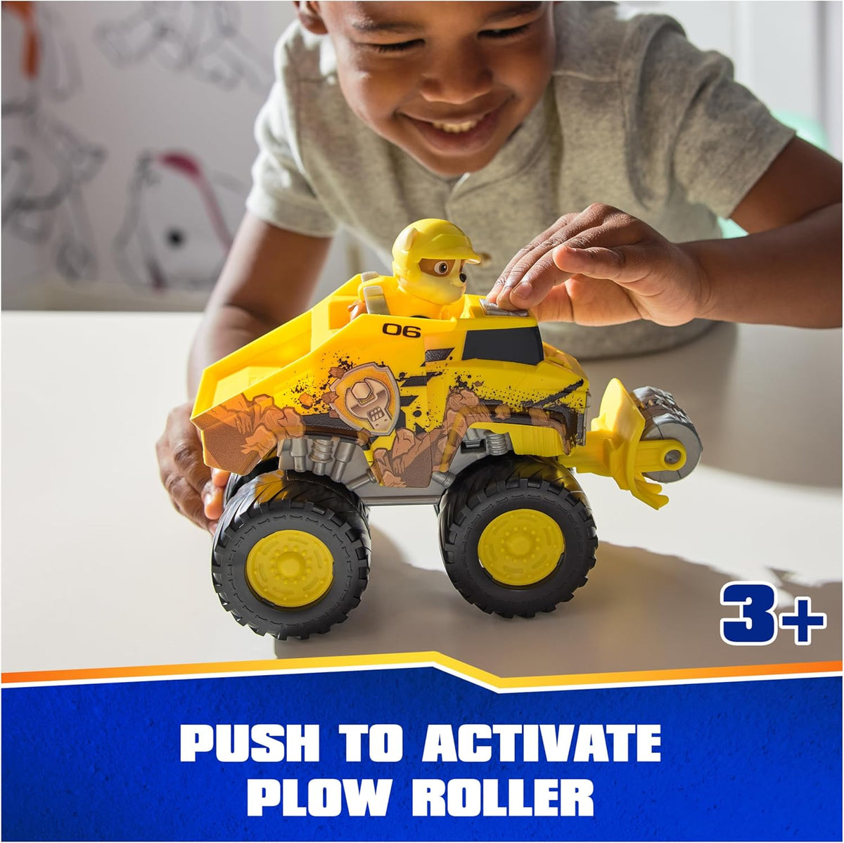 Paw Patrol Rubble’s Bulldozer Toy Truck with Vehicle Transformation and Collectible Action Figure T840