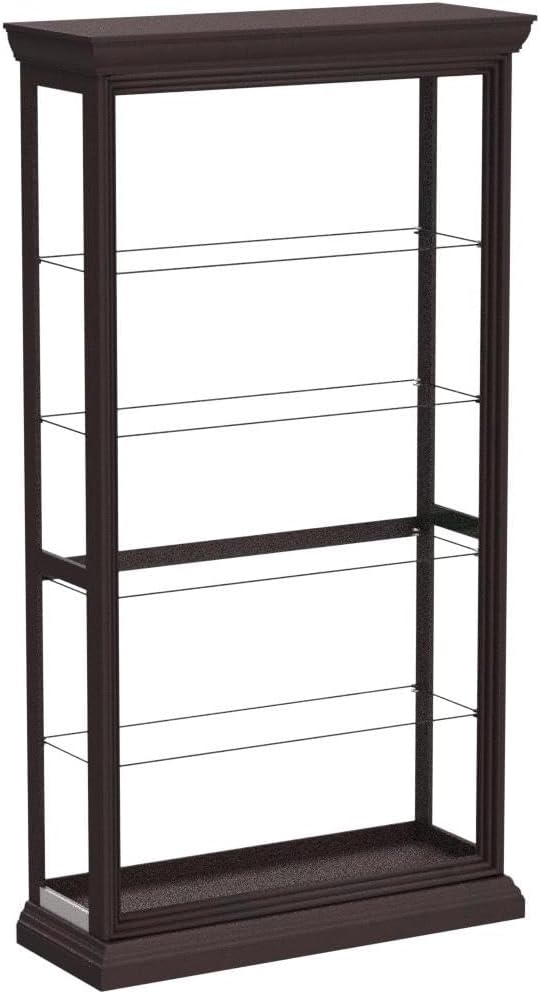 Two Way Sliding Door Curio, 43 by 16 by 80-Inch B9577