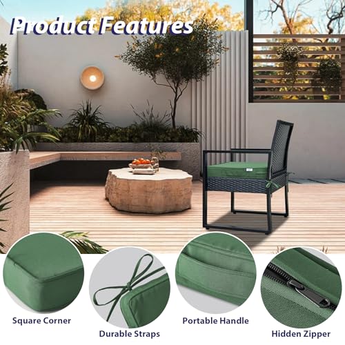 Waterproof Outdoor Chair Cushions Set of 4, Navy Blue T484646