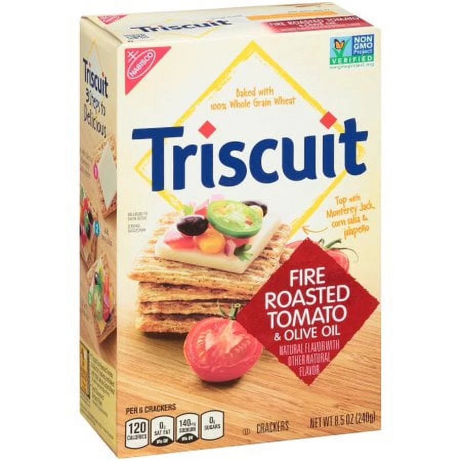 Fire Roasted Tomato & Olive Oil Crackers (Pack of 4) U734