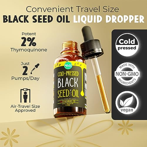 Black Seed Oil, Cold-Pressed, 8 oz N86913