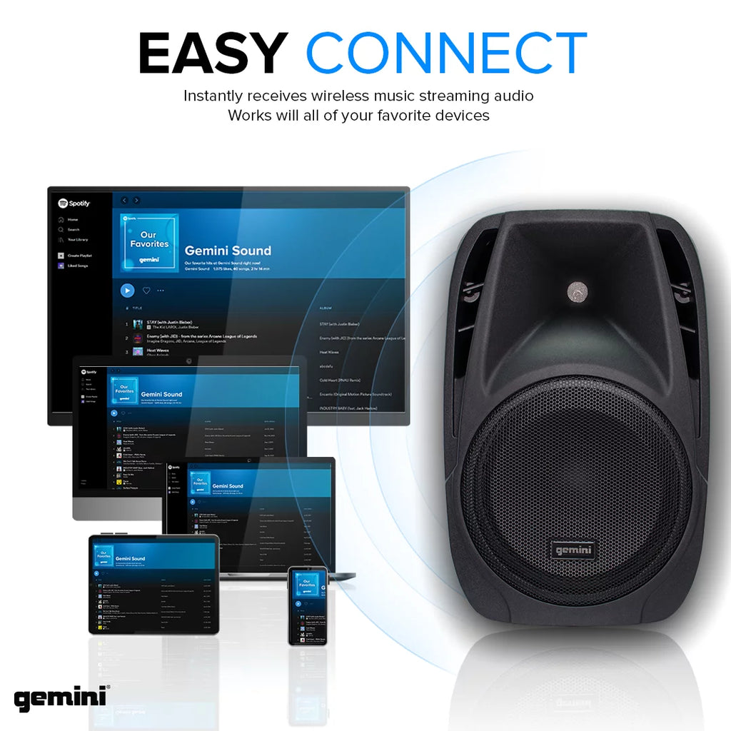 Bluetooth Portable PA System with Detachable Powered Mixer K503344