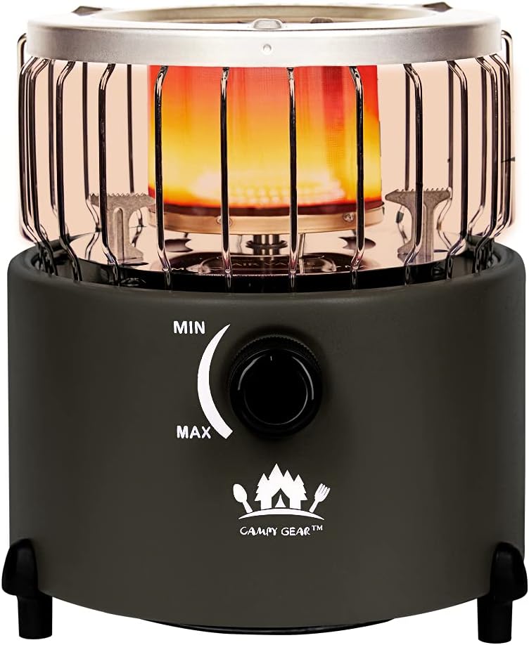 Orange 2 in 1 Portable Propane Heater & Stove G213777