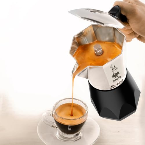 2 Cups 3.4 Oz Aluminum Black Stovetop Coffee Maker U905308