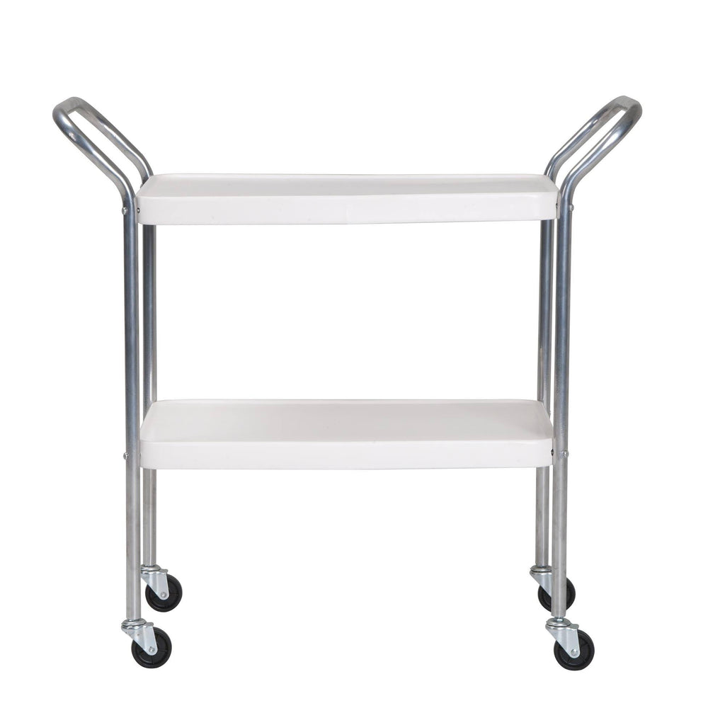 White 2 Tier Serving Cart G484798