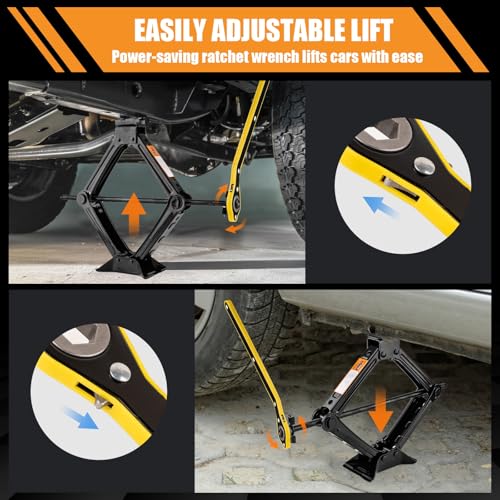 2 Ton Scissor Jack Kit with Lug Wrench Z999