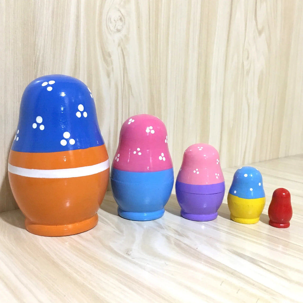 5-piece Russian Matryoshka Wooden Doll Toy D441