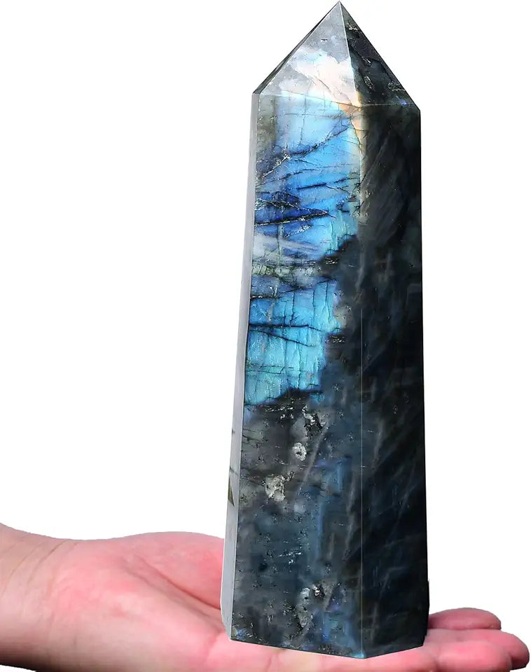 Labradorite Crystal Point Obelisk 3.0-3.5 Pound B1206