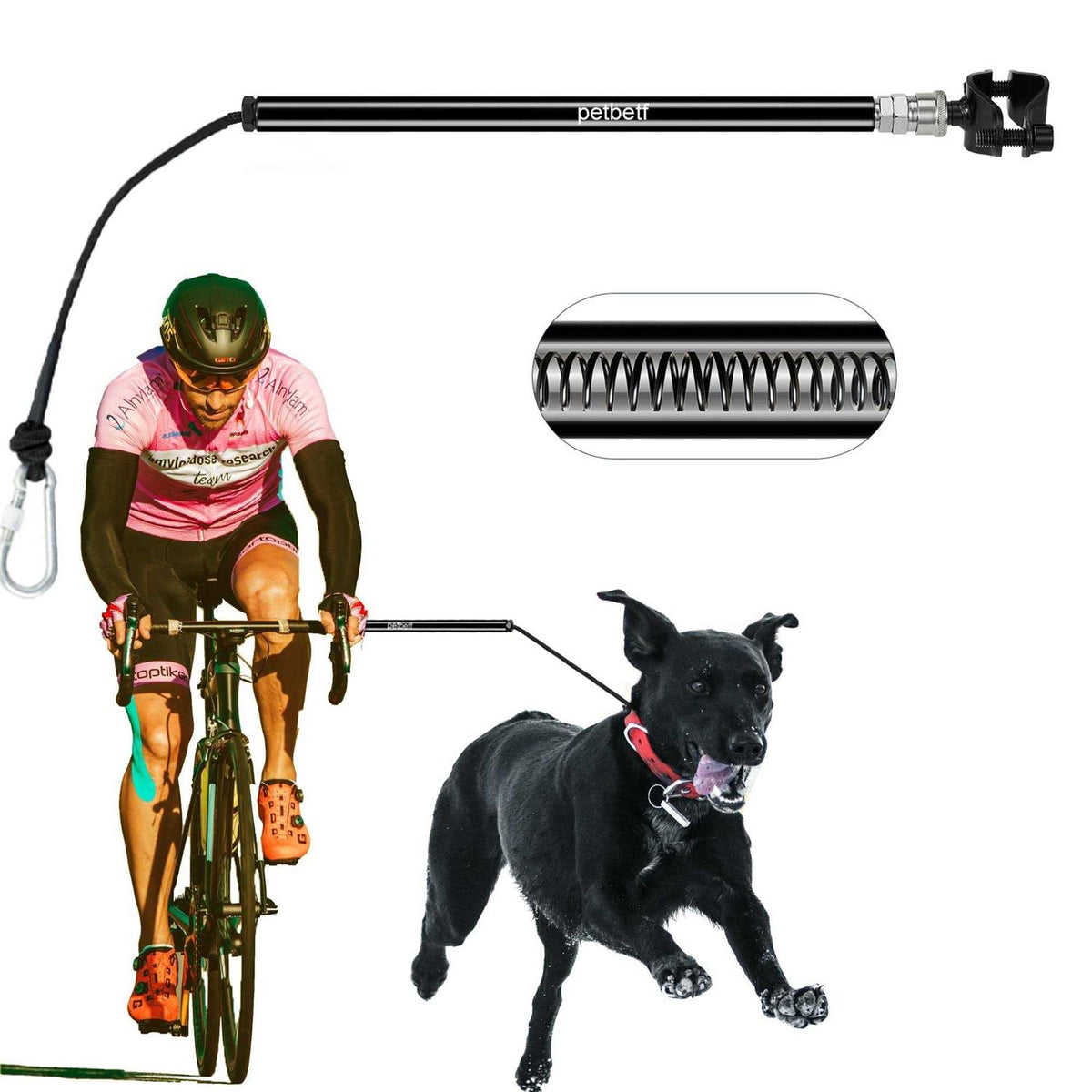 Hands Free Retractable Bicycle Dog Leash X788