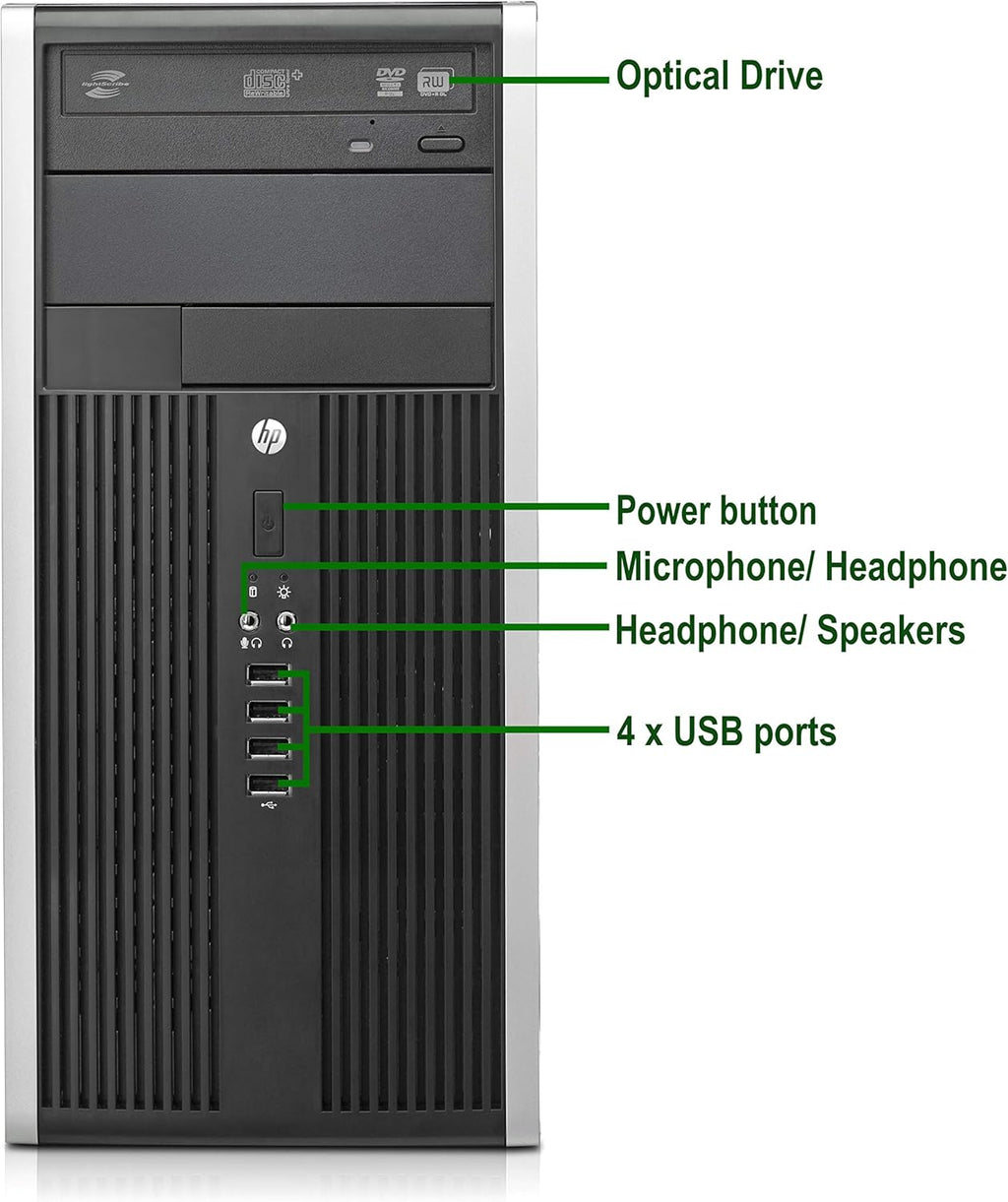 Intel Core i5 3.20GHz 16GB Ram 256GB M.2 SSD 2TB Hard Drive Desktop PC F17876