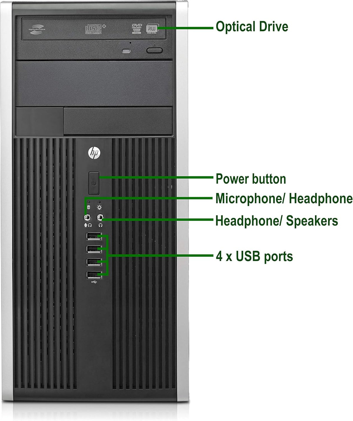 Intel Core i5 3.20GHz 16GB Ram 256GB M.2 SSD 2TB Hard Drive Desktop PC F17876