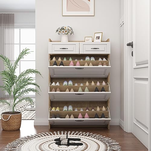 Shoe Cabinet with 3 Flip Drawers and 2 Drawers G650
