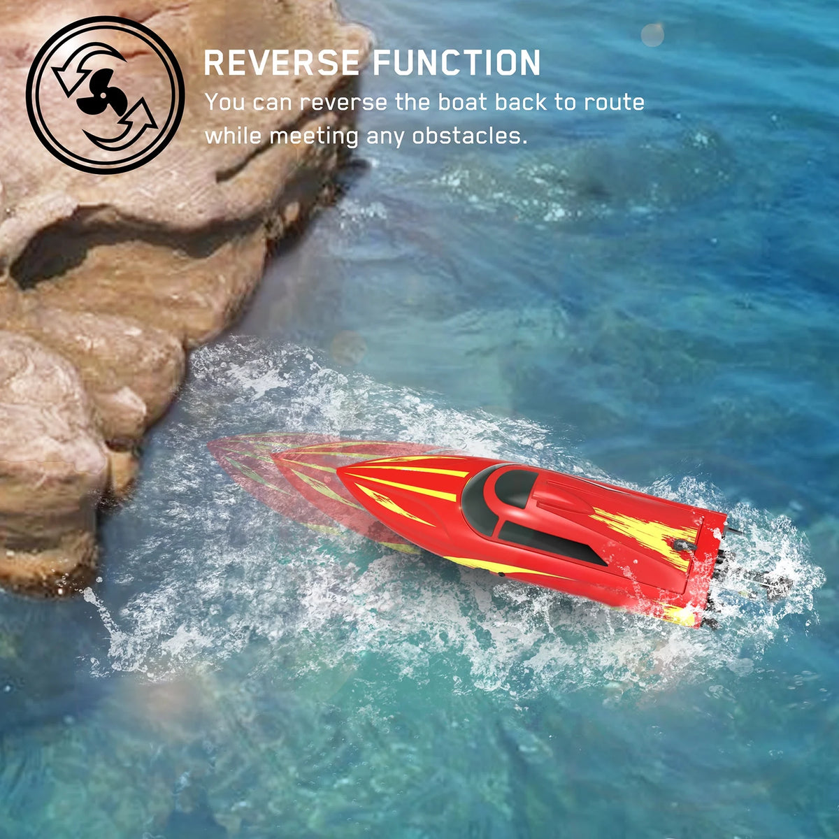 Remote Control Boat 30kmh High Speed 2.4GHz L283662