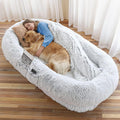 Gray Detachable Washable Giant Dog Bed S40982