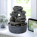9.8 inch 5-Tier Indoor Tabletop Water Fountain with LED D32463