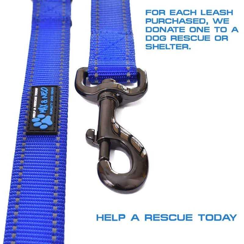 Double Handle Reflective Dog Leash V8031