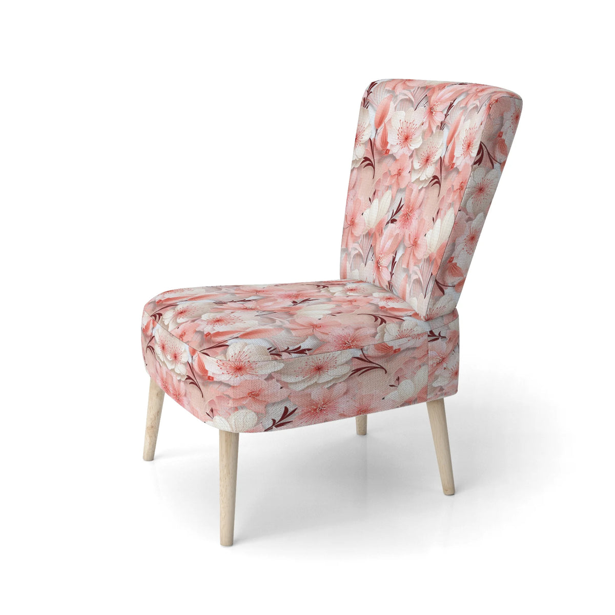 Upholstered Tropical Accent Chair and Arm Chair R2365