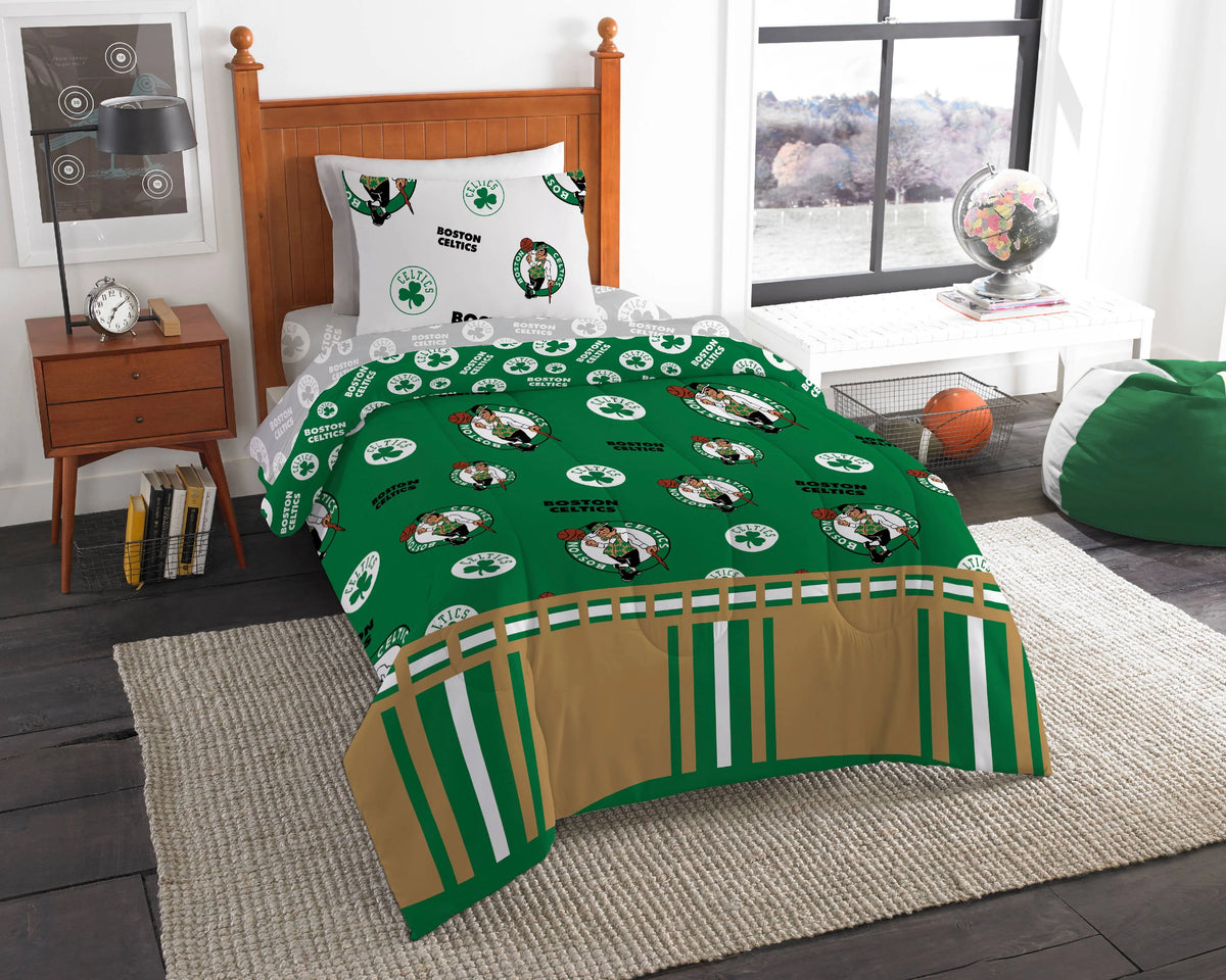 Twin Size 4 Piece Polyester Bed In Bag Set G95705
