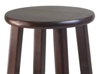 Antique Walnut 2pc Bar Stool Set J6201