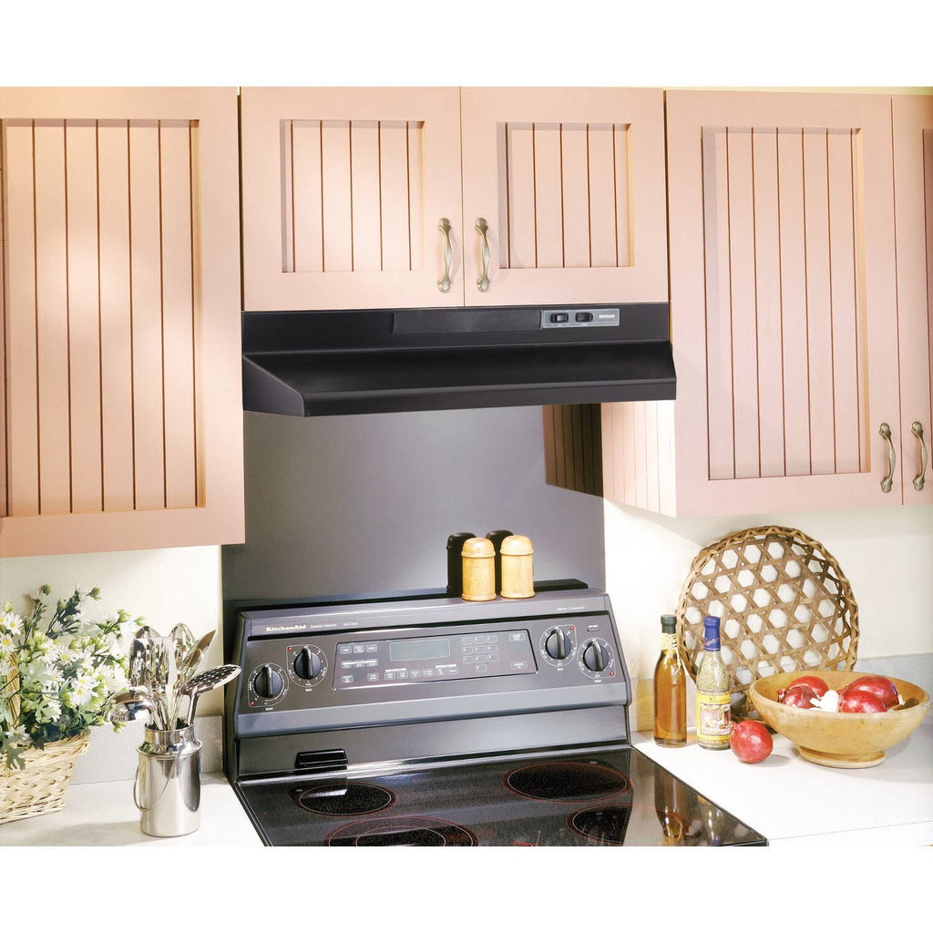 Black 42 inch Convertible Under Cabinet Range Hood Q898