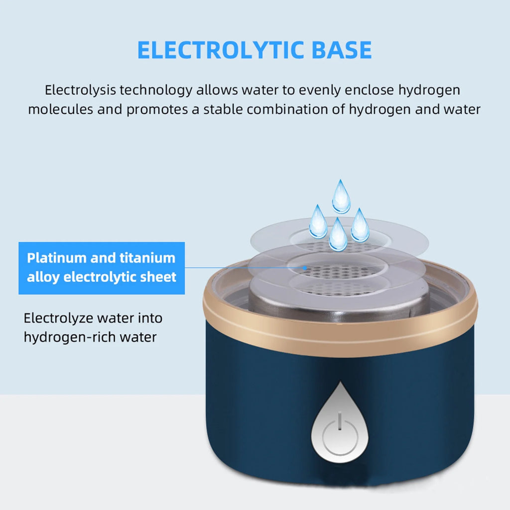 420ml Rechargeable Hydrogen Bottle Glass Cup M7681
