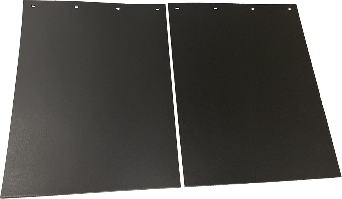 Ribbed Anti-Spray Mud Flaps 30" x 24" 3/8" Thick One Pair Pack of 2 Y934821