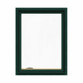 30.75 in. x 40.75 in. Green Painted Clad Wood Left-Handed Casement Window with Mesh Screen T811