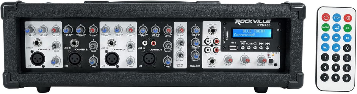 2000w Powered 4 Channel Mixer Stereo Amplifier with Bluetooth O284706