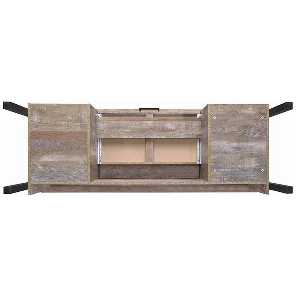4-drawer Weathered Oak Office Desk B3511