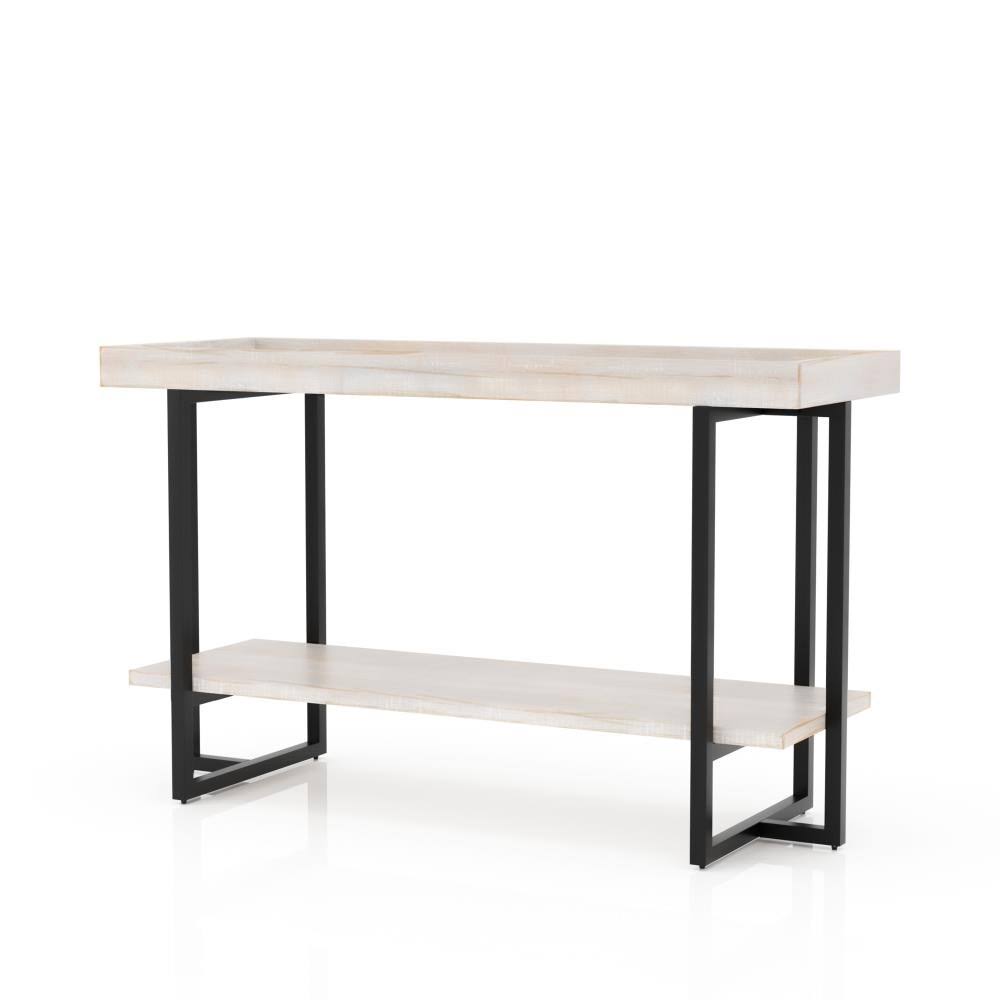 Antique White Wood Console Table I9167