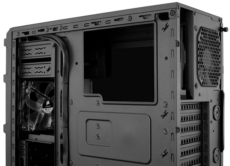 Black Steel ATX Mid Tower Gaming Case H934