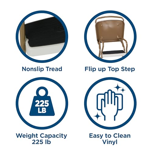 Black Chair and Step Stool C80866