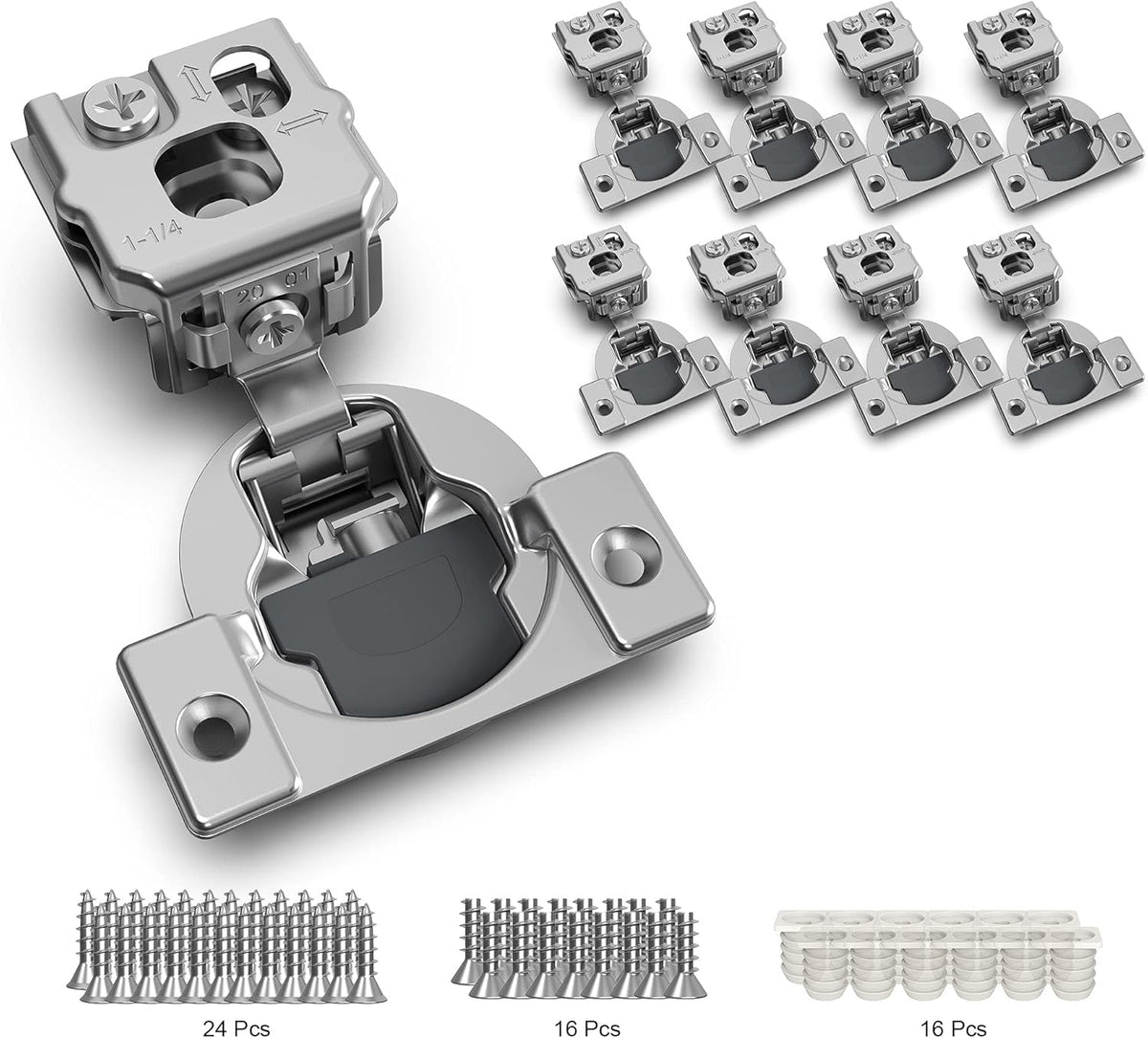 8 Pack Soft Close Adjustable Cabinet Hinge D6689