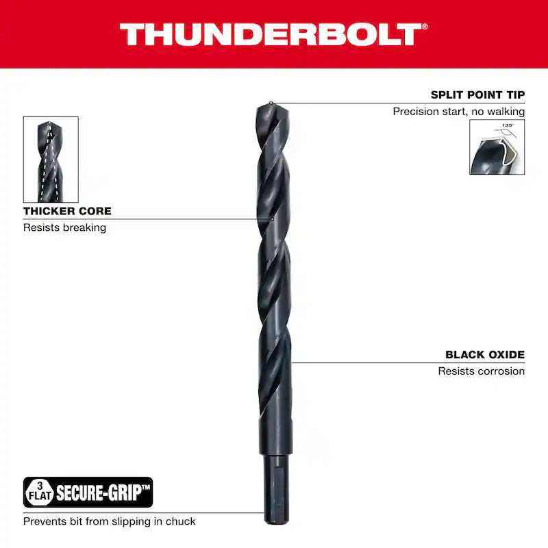 Black Oxide Twist Drill Bit Set 21-Piece A4873