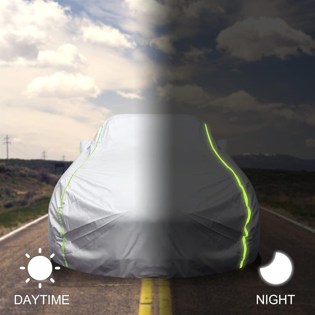 Waterproof All Weather Car Cover with Zipper W993381