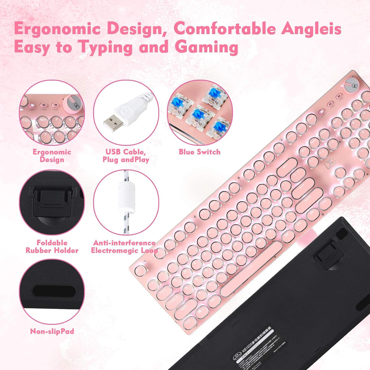 Pink Mechanical Keyboard Z916142