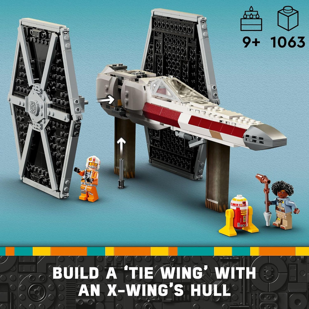 TIE Fighter & X-Wing Building Set with 4 Minifigures C1334
