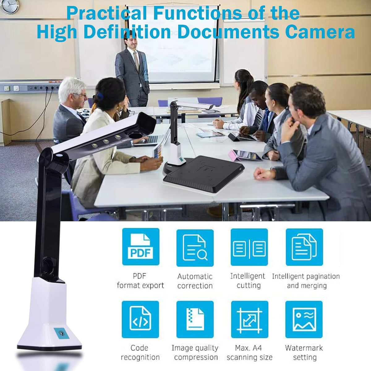 Portable USB Document Camera Scanner 8MP HD A4 G106801