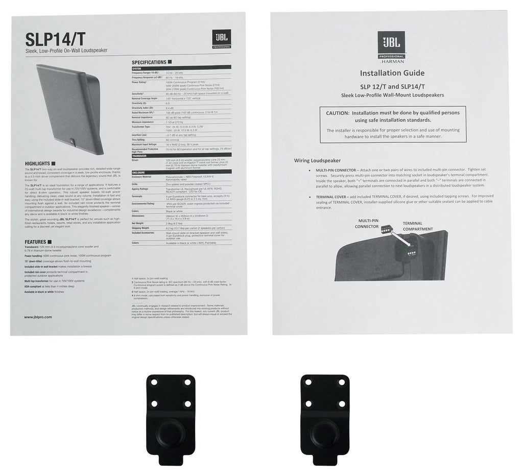 Sleek Low-Profile On Wall Mount 4" 70v Commercial Speakers C52457