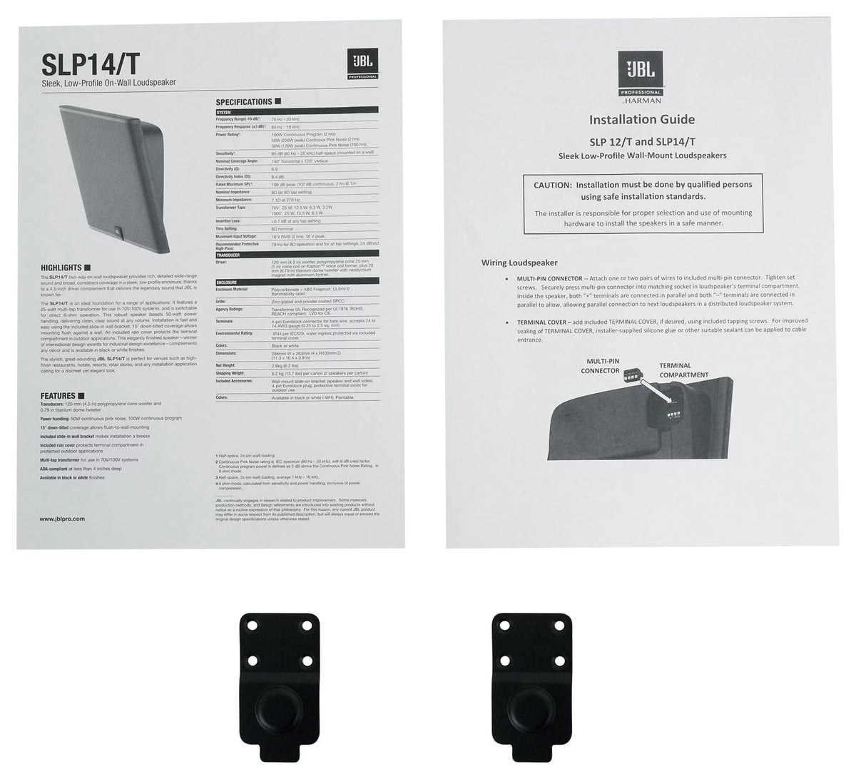 Sleek Low-Profile On Wall Mount 4" 70v Commercial Speakers C52457