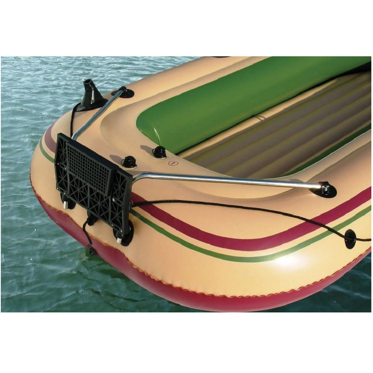 Beige and Brown 6 Person Inflatable Boat P997