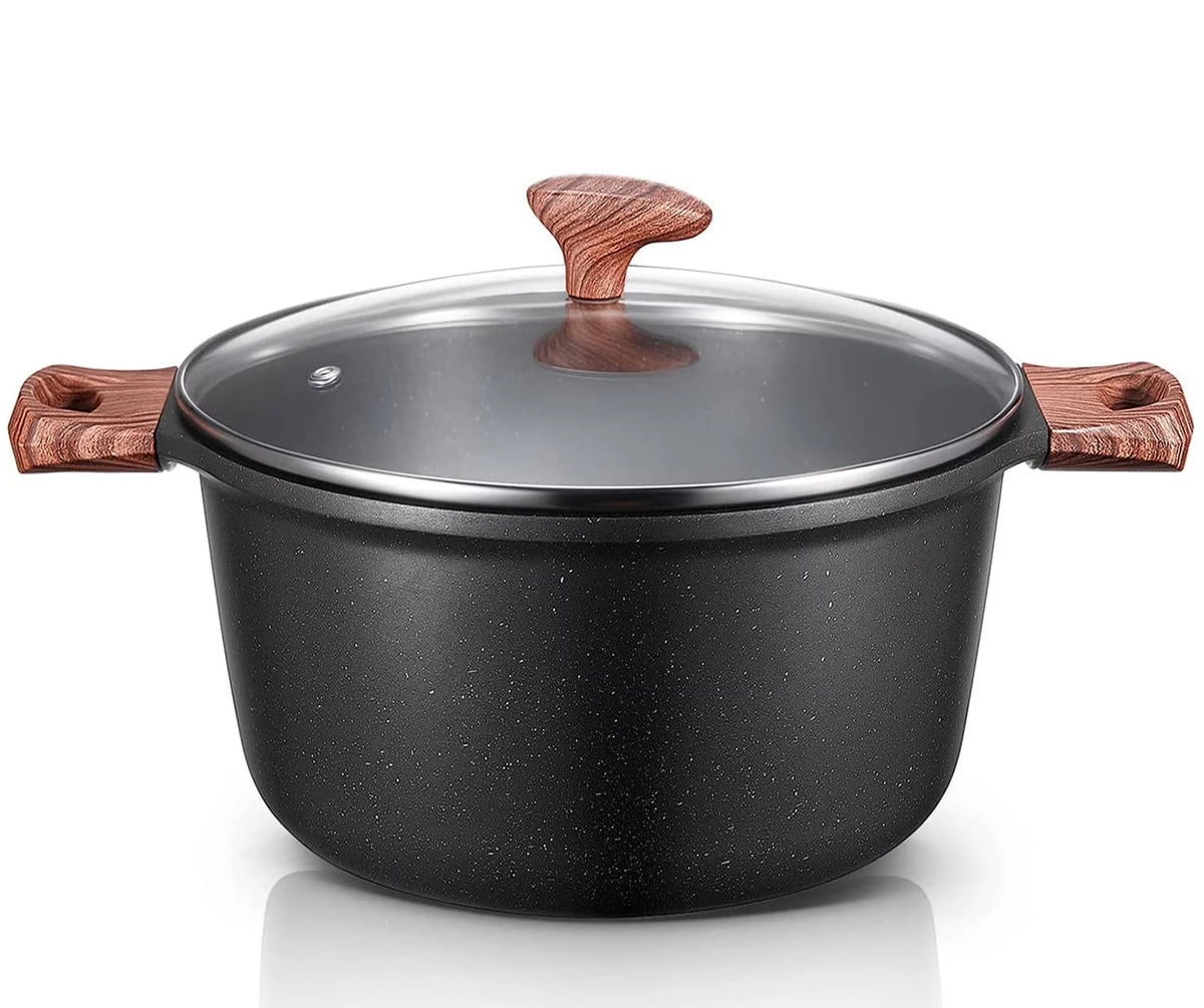 6 Quart Nonstick Stock Pot with Glass Lid K998961
