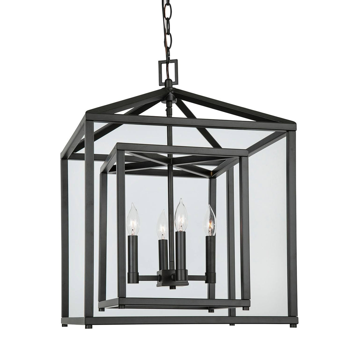 17x22 Wide 4 Light Candle Style Chandelier with Oil Rubbed Bronze A6132