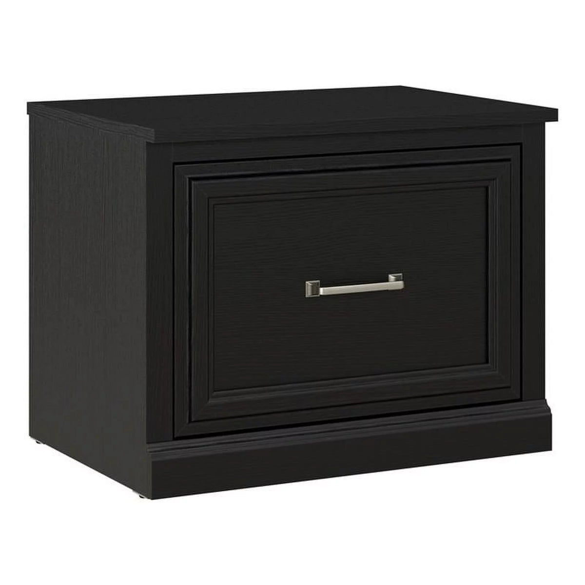 Black Oak Shoe Bench with Drawer B6253