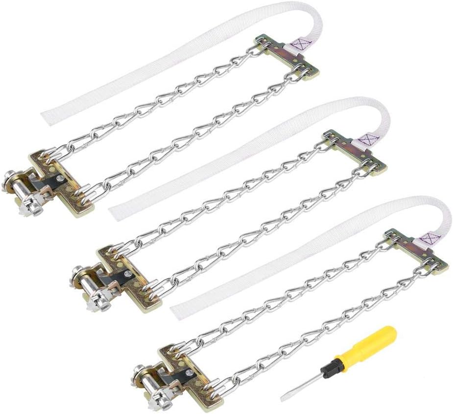 3pcs Clip-on Steel Tire Snow Chain (Large) J623969