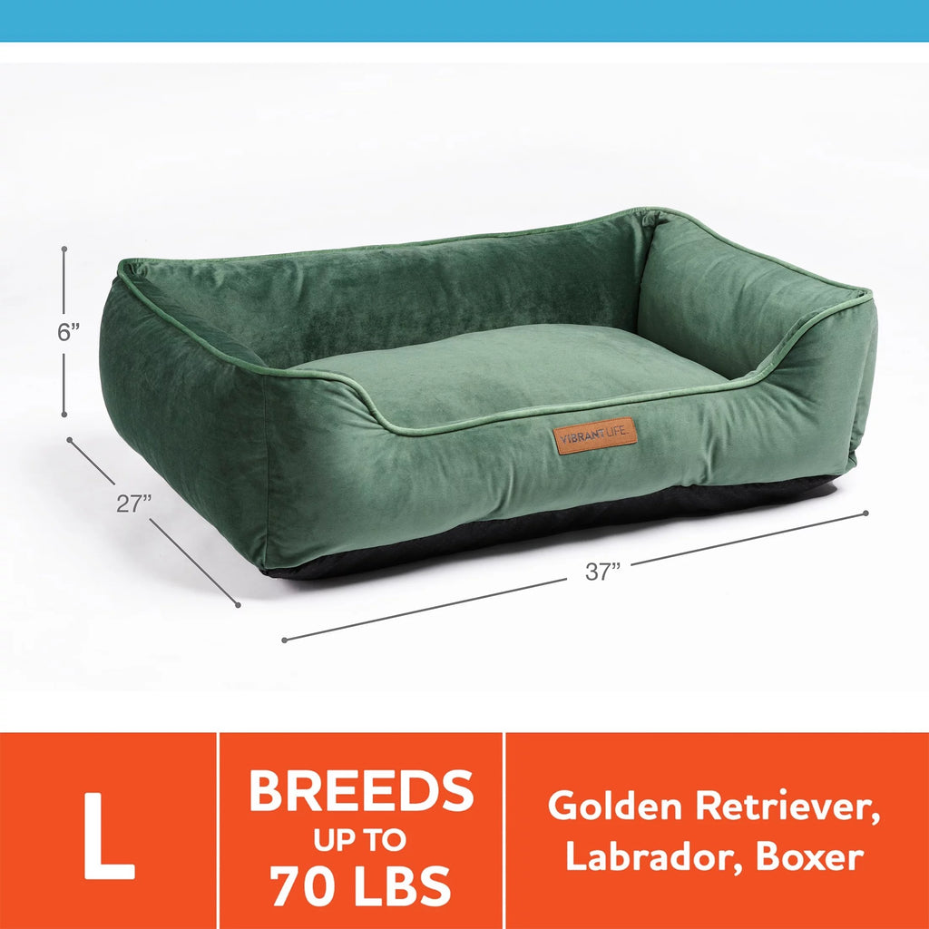 Large Faux Velvet Pet Bed Y528