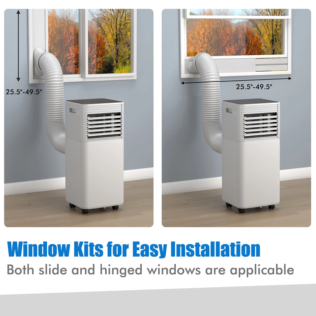 5000 BTU Portable Air Conditioner 3-in-1 Black S75956