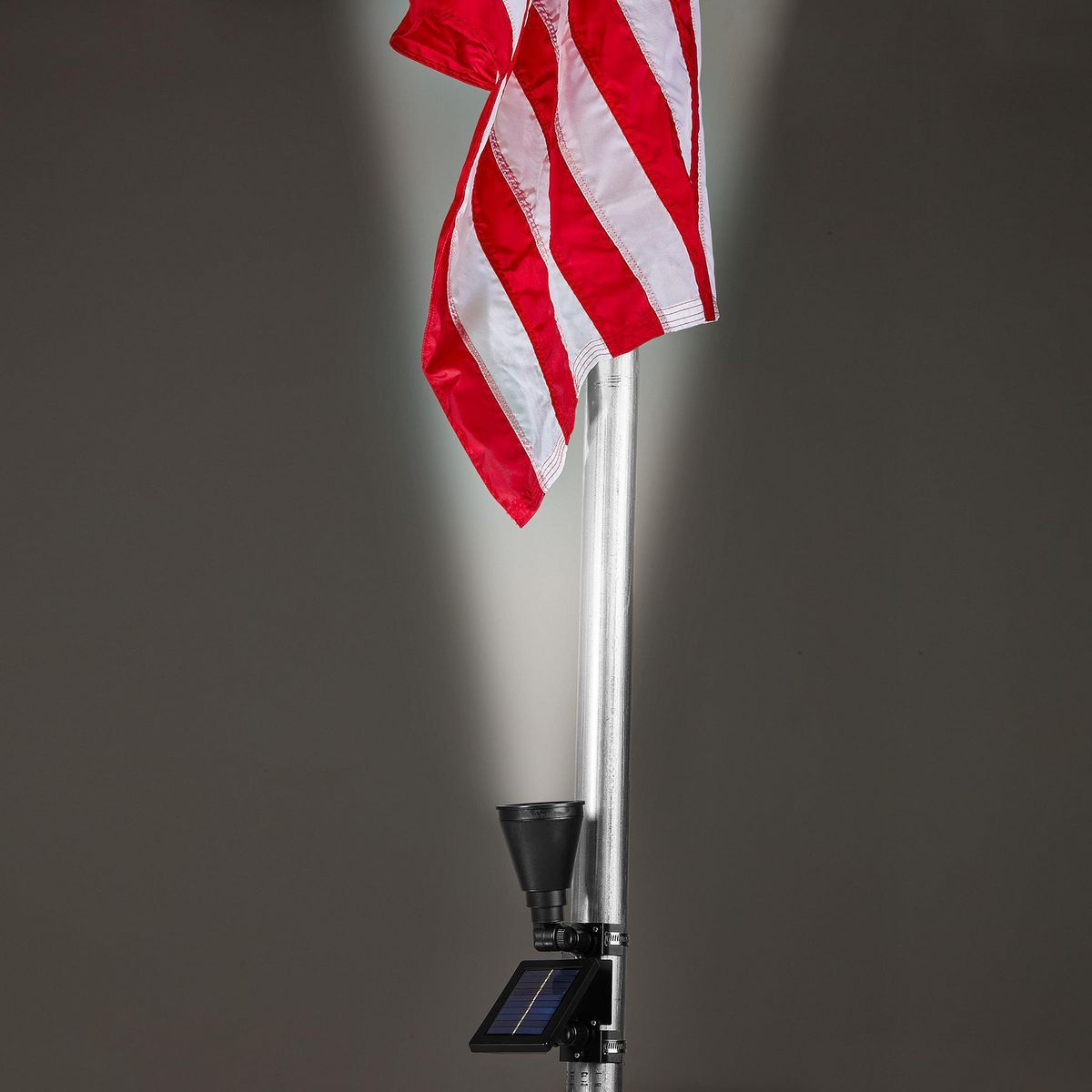 Solar LED Black Flagpole Light P475557