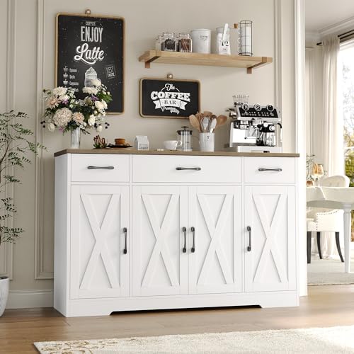 Ash Grey Buffet Sideboard Cabinet with Drawers S419686